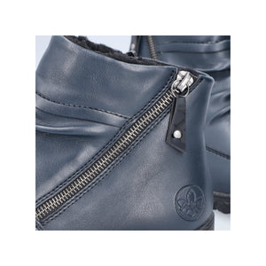 RIEKER - 59585-14 - ZIP ANKLE BOOT - Navy Blue