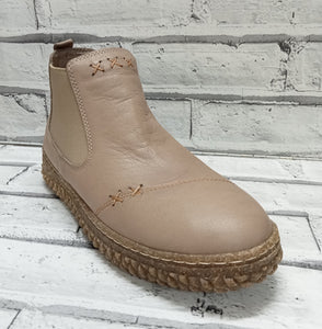 PORTO - PULL ON CHELSEA BOOT - STONE