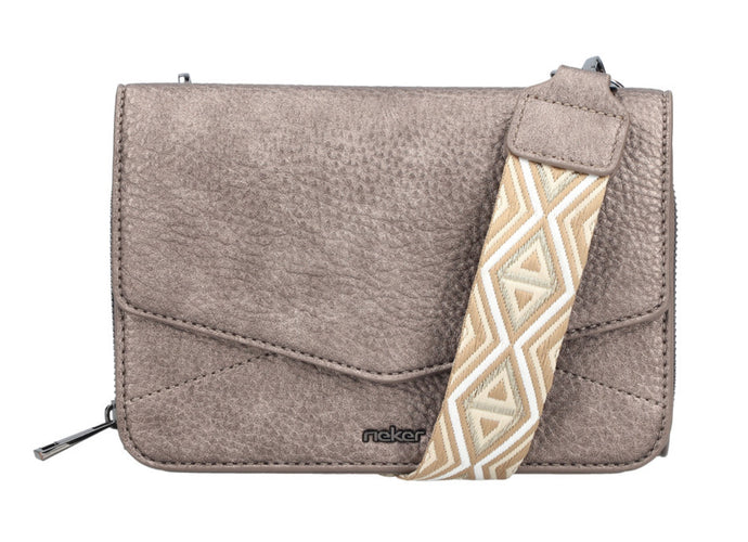 RIEKER - H1125-90 - CROSS BODY BAG - Metallic Platinum
