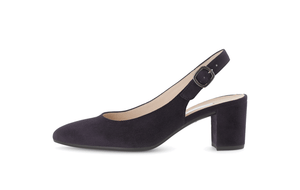GABOR (HELMSDALE) - 61.540.16 - SLING BACK SHOE - Suede Leather - Navy