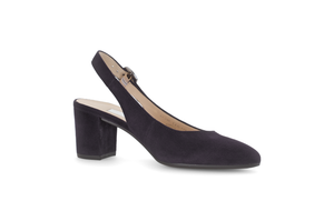 GABOR (HELMSDALE) - 61.540.16 - SLING BACK SHOE - Suede Leather - Navy