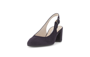 GABOR (HELMSDALE) - 61.540.16 - SLING BACK SHOE - Suede Leather - Navy