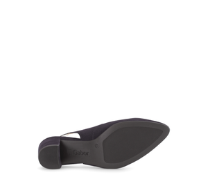 GABOR (HELMSDALE) - 61.540.16 - SLING BACK SHOE - Suede Leather - Navy