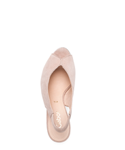 Load image into Gallery viewer, GABOR - 61.800.10 - PEEP TOE SLING BACK SHOE - Suede Leather - Blush