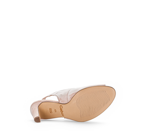 GABOR - 61.800.10 - PEEP TOE SLING BACK SHOE - Suede Leather - Blush