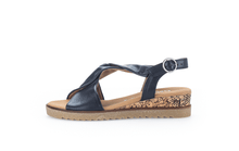 Load image into Gallery viewer, GABOR (Rich) - 62.751.26 - STRAPPY WEDGE SANDAL - Navy Blue
