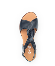 Load image into Gallery viewer, GABOR (Rich) - 62.751.26 - STRAPPY WEDGE SANDAL - Navy Blue