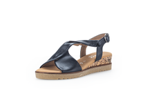 Load image into Gallery viewer, GABOR (Rich) - 62.751.26 - STRAPPY WEDGE SANDAL - Navy Blue