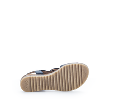 Load image into Gallery viewer, GABOR (Rich) - 62.751.26 - STRAPPY WEDGE SANDAL - Navy Blue