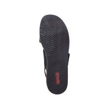Load image into Gallery viewer, RIEKER - 62950-00 - WEDGE STRAP SANDAL - Black