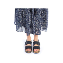 Load image into Gallery viewer, RIEKER - 62950-00 - WEDGE STRAP SANDAL - Black