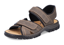 Load image into Gallery viewer, RIEKER - 25051-27 - SANDALS - Brown/Black
