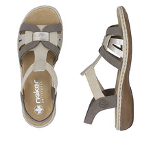 Load image into Gallery viewer, RIEKER - 65918-64 - SANDAL - Grey multi