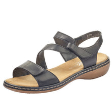 Load image into Gallery viewer, RIEKER - 659C7-00 - SANDAL - Black