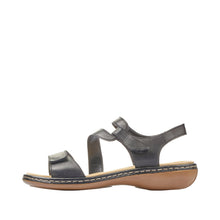 Load image into Gallery viewer, RIEKER - 659C7-00 - SANDAL - Black