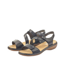 Load image into Gallery viewer, RIEKER - 659C7-00 - SANDAL - Black