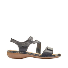 Load image into Gallery viewer, RIEKER - 659C7-00 - SANDAL - Black