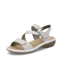Load image into Gallery viewer, RIEKER - 659C7-81 - SANDAL - White (Beige crackle)