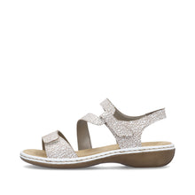 Load image into Gallery viewer, RIEKER - 659C7-81 - SANDAL - White (Beige crackle)