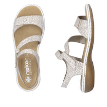 Load image into Gallery viewer, RIEKER - 659C7-81 - SANDAL - White (Beige crackle)