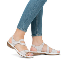 Load image into Gallery viewer, RIEKER - 659C7-81 - SANDAL - White (Beige crackle)