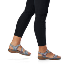 Load image into Gallery viewer, RIEKER - 659C7-90 - SANDAL - Blue multi