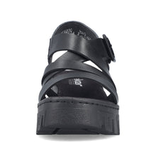 Load image into Gallery viewer, RIEKER - 68063-00 - WEDGE SANDAL - Black