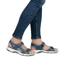 Load image into Gallery viewer, RIEKER - 68866-12 - WALKING SANDAL - Blue
