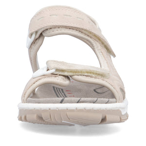 RIEKER - 68866-31 - WALKING SANDAL - Cream/Rose Gold