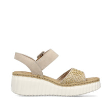 Load image into Gallery viewer, RIEKER - 69176-62 - WEDGE SANDAL - Ginger/Sand Multi