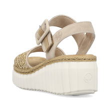 Load image into Gallery viewer, RIEKER - 69176-62 - WEDGE SANDAL - Ginger/Sand Multi