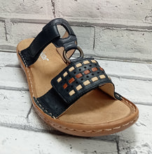 Load image into Gallery viewer, RIEKER - 60842-14 - MULE/SLIP ON 2xSTRAP SANDAL - Navy Multi