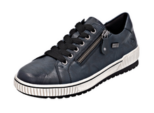 Load image into Gallery viewer, REMONTE - D0700-15 - ZIP/LACE TRAINER/SHOE - Water Resistant - Navy Blue