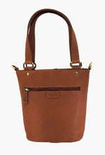 Load image into Gallery viewer, Boston - Grab handle BUCKET BAG - Brandy (RRP £75)