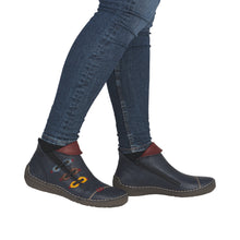Load image into Gallery viewer, RIEKER - 72581-14 - ZIP ANKLE BOOT - Blue multi