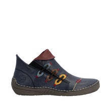 Load image into Gallery viewer, RIEKER - 72581-14 - ZIP ANKLE BOOT - Blue multi