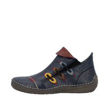 Load image into Gallery viewer, RIEKER - 72581-14 - LOW Zip ANKLE BOOT - Blue Multi (NEW IN)