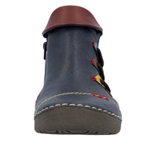 Load image into Gallery viewer, RIEKER - 72581-14 - LOW Zip ANKLE BOOT - Blue Multi (NEW IN)