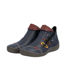 Load image into Gallery viewer, RIEKER - 72581-14 - LOW Zip ANKLE BOOT - Blue Multi (NEW IN)