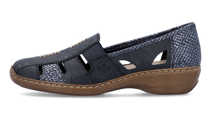 RIEKER - 41385-15 - SLIP ON SHOE - Navy Blue