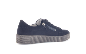 GABOR (Wisdom) - 73.334.18 - LACE UP/ZIP SNEAKER STYLE TRAINER/SHOE - Navy Blue