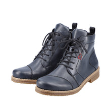 Load image into Gallery viewer, RIEKER - 73500-14 - ZIP/LACE BOOT - Ocean Blue (NEW IN)