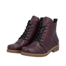 Load image into Gallery viewer, RIEKER - 73500-30 - ZIP/LACE BOOT - Dark Burgundy (NEW IN)