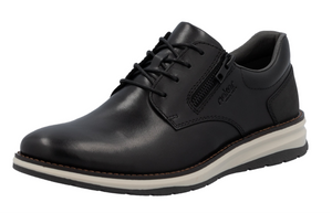 RIEKER - 14706-00 - LACE UP/ZIP SHOE - Black