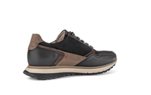 Load image into Gallery viewer, GABOR (HOLYWELL) - 76.378.67 - ZIP/LACE UP WEDGE TRAINER - Black/Gold/Whisky