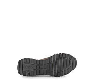 GABOR (HOLYWELL) - 76.378.67 - ZIP/LACE UP WEDGE TRAINER - Black/Gold/Whisky
