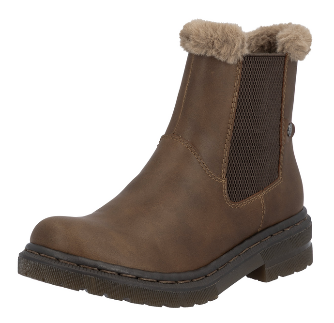 RIEKER - 78250-22 - ZIP BOOT - Waxy Brown