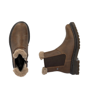 RIEKER - 78250-22 - ZIP BOOT - Waxy Brown