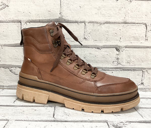 RIEKER (Evolution) - U1271-22 - LACE UP/ZIP BOOT - Brown