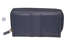 Load image into Gallery viewer, Tulip - Zip around PURSE - Navy (RRP £30)